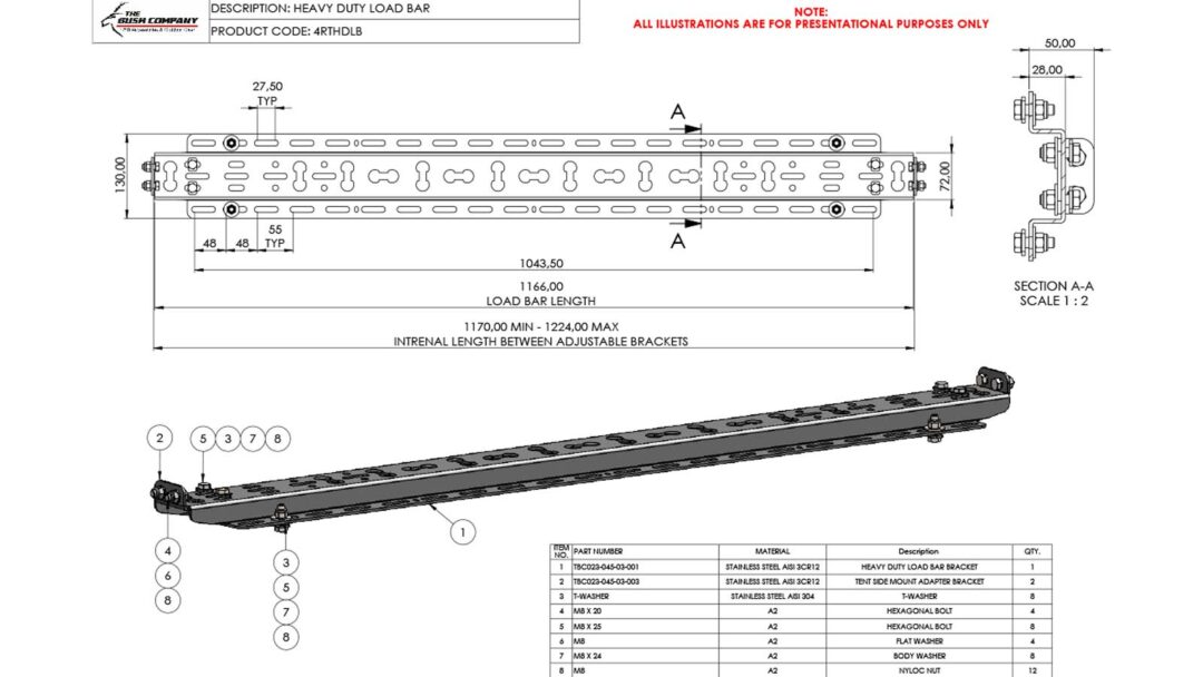 Heavy Duty Load Bar