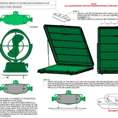 Sirocco Fan Mount Plate